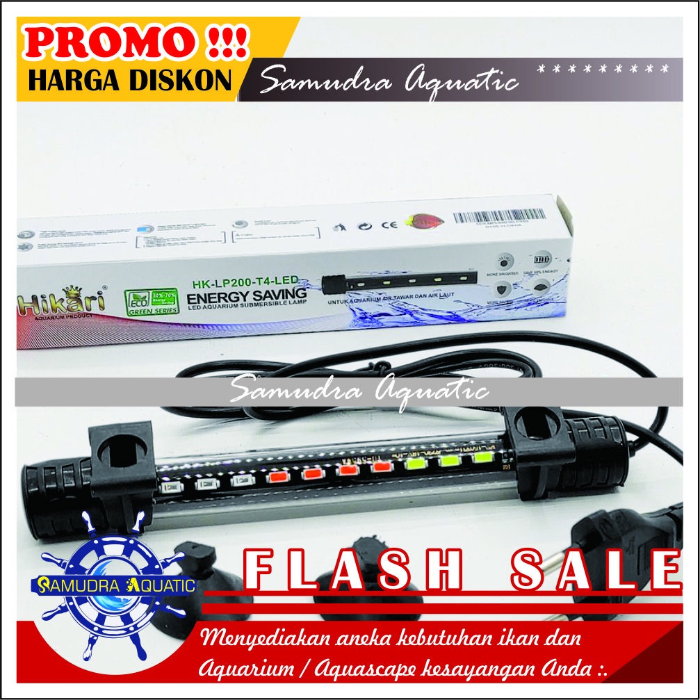 Lampu Aquarium CELUP 20 cm, Lampu Celup Aquarium Aquscape HEMAT ENERGY (GRATIS Bublewrap &amp; Kardus)