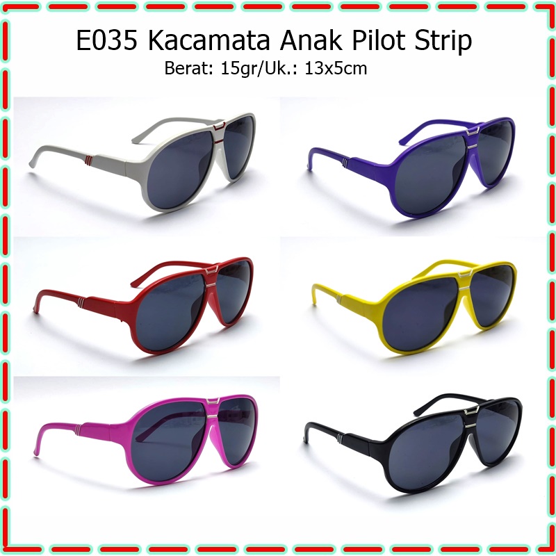 E-035 Kacamata Anak Pilot Strip