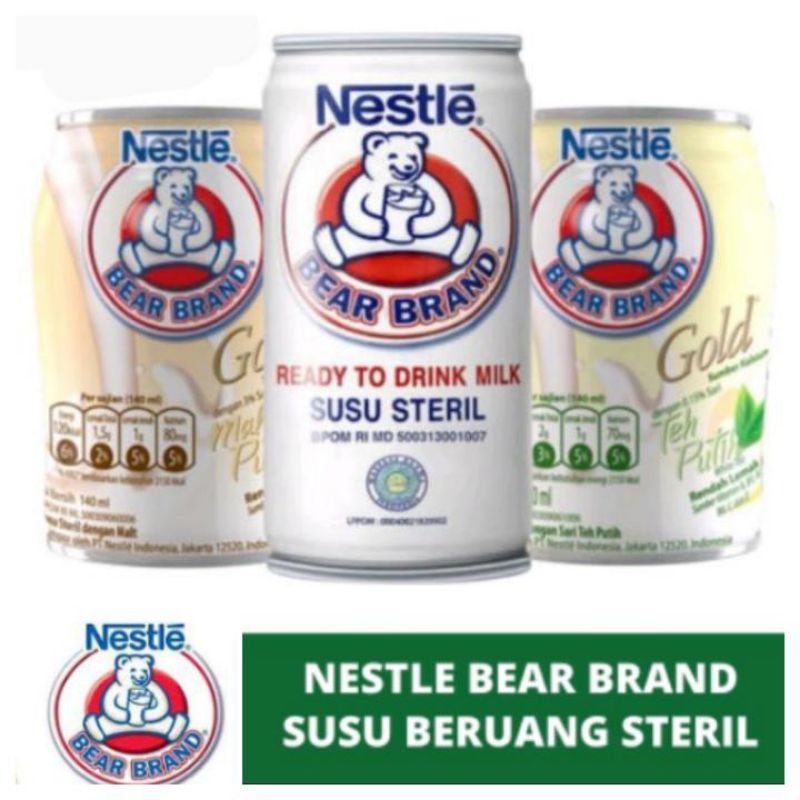

Susu Beruang Steril Original / White Tea / White Malt Gold Kaleng 189ml