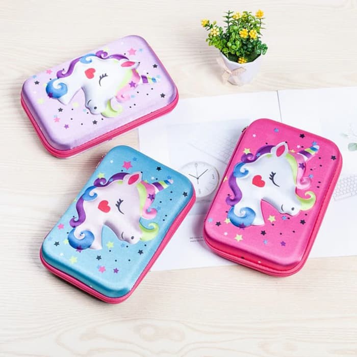 

TP0055 Tempat Pensil EVA Unicorn 3D Kawaii Pencil Case - Ungu