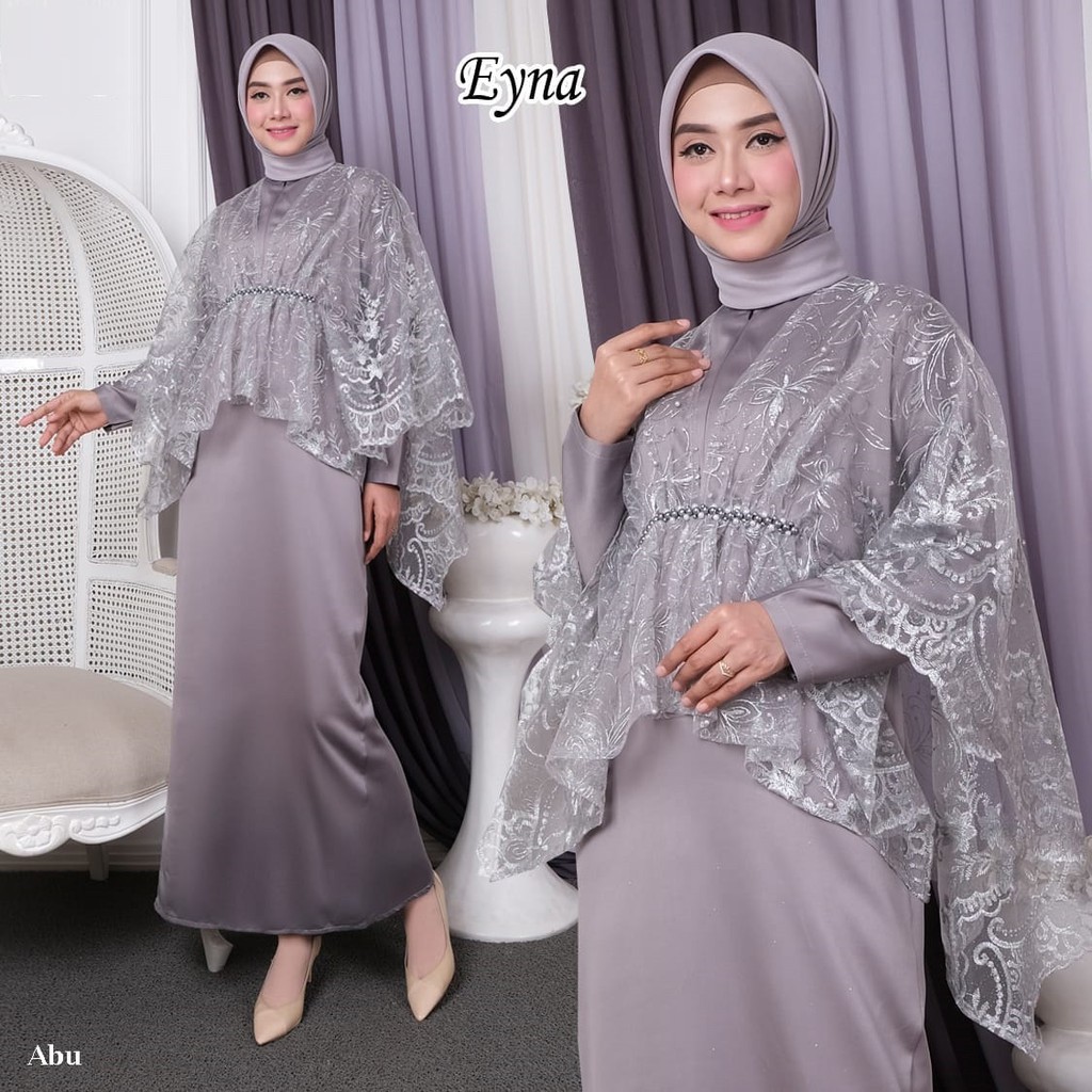 GAMIS PESTA EYNA KEBAYA TULLE BORDIR