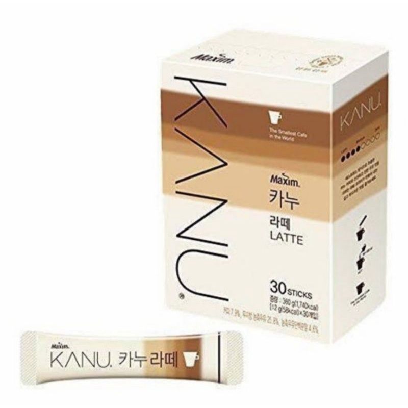 

(Exp Terbaru Dec 2025) Maxim Kanu Coffee Latte Single Shot / Premium Kopi Maxim Korea Rasa Latte