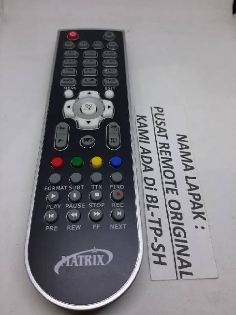 REMOTE REMOT RECEIVER PARABOLA MATRIX HD ORIGINAL ASLI