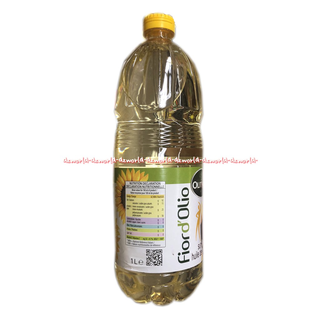 Olitalia Fiord Olio SunFlower 1L Oil Huile De Tournesoi Minyak Goreng Matahari 1Liter Fiordolio Sun Flower Ollitalia