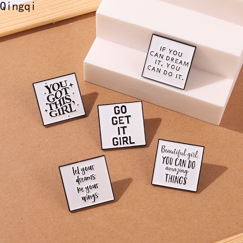 Bros Pin Enamel Desain You Got This Girl Untuk Aksesoris Kerah