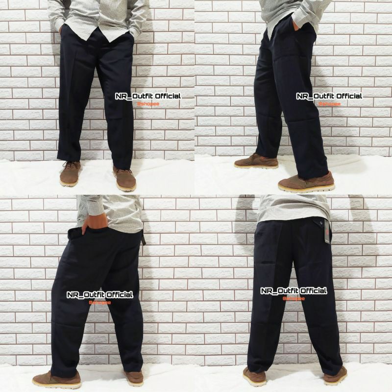 Big Size Jumbo Size 27-44 Celana Kerja Formal Panjang Pria Reguler Fit Standar Kantoran