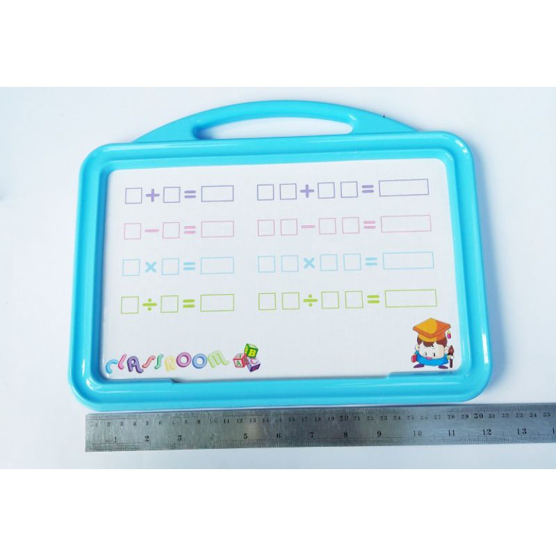 Papan Tulis Whiteboard+ Magnet Abjad / Drawing Board Mainan Edukasi Alat Belajar Anak PAUD