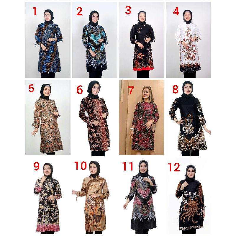 #Bayardirumah Tunik batik Wanita M L XL XXL Jumbo