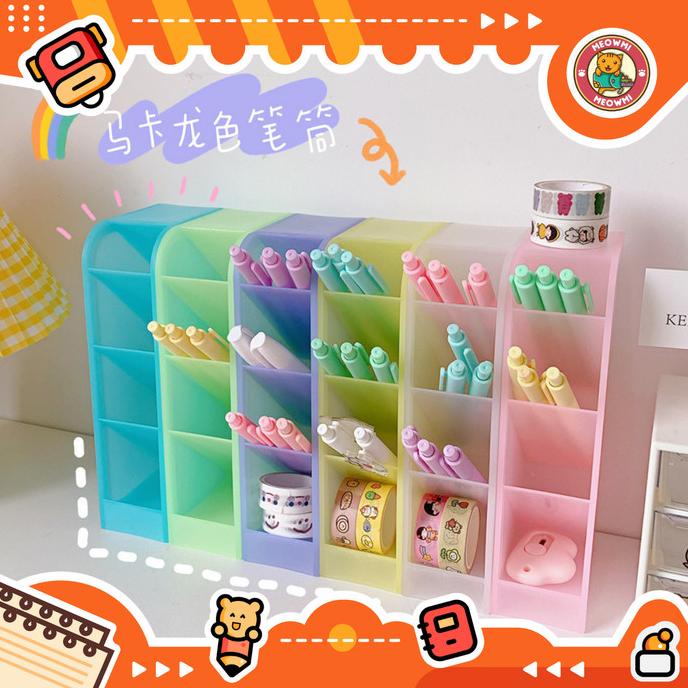 

>*>*>*>*] Rak Organizer Pulpen Warna Pastel Macaron OB0029