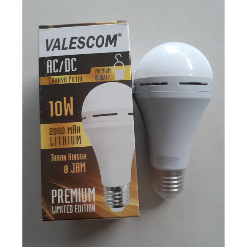 COD BOHLAM LAMPU LED EMERGENCY VALESCOM 10W//BOHLAM SENTUH NYALA VALESCOM 10 WATT//VALESCOM 10W AC/DC TAHAN 8 JAM