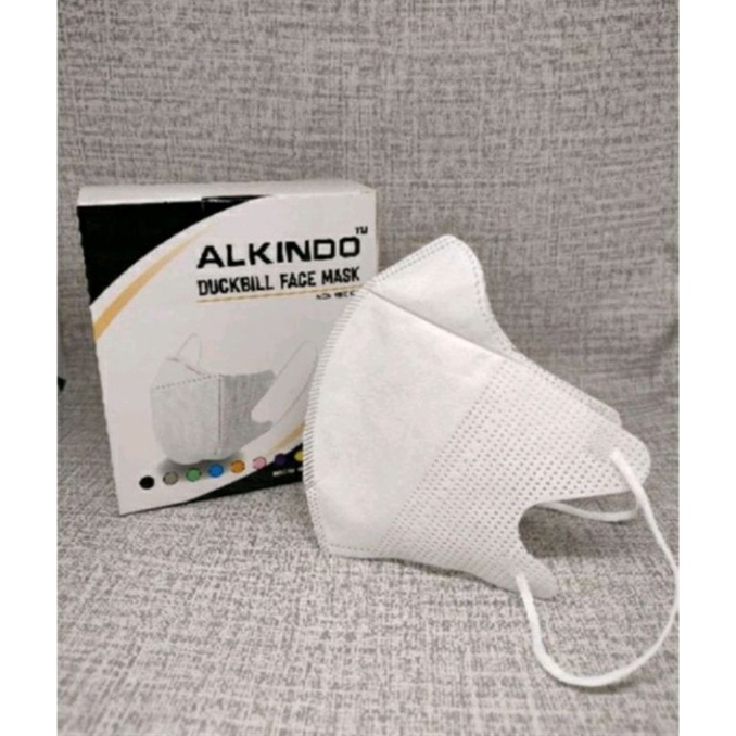 MASKER DUCKBILL ALKINDO WARNA PUTIH  ISI 50 LEMBAR