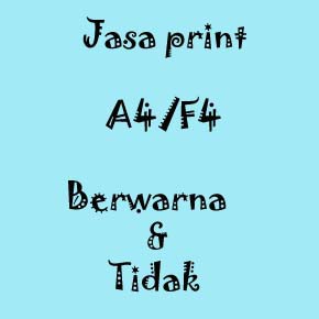 

Jasa Print Dokumen A4/F4