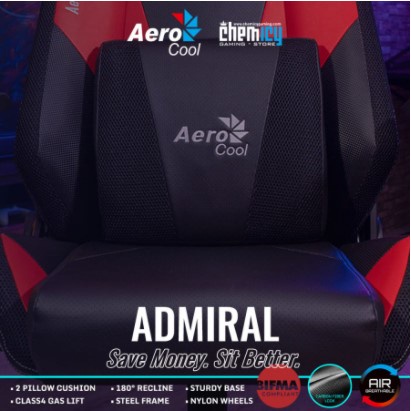 AeroCool Admiral Gaming Chair - CHAMPION RED