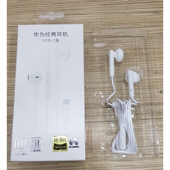 Headset Handsfree Earphone Huawei P30 Pro Cm33 Type C Original