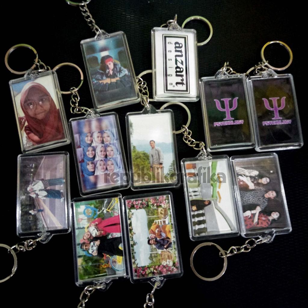 GANTUNGAN KUNCI AKRILIK CUSTOM SOUVENIR MURAH KADO UNIK