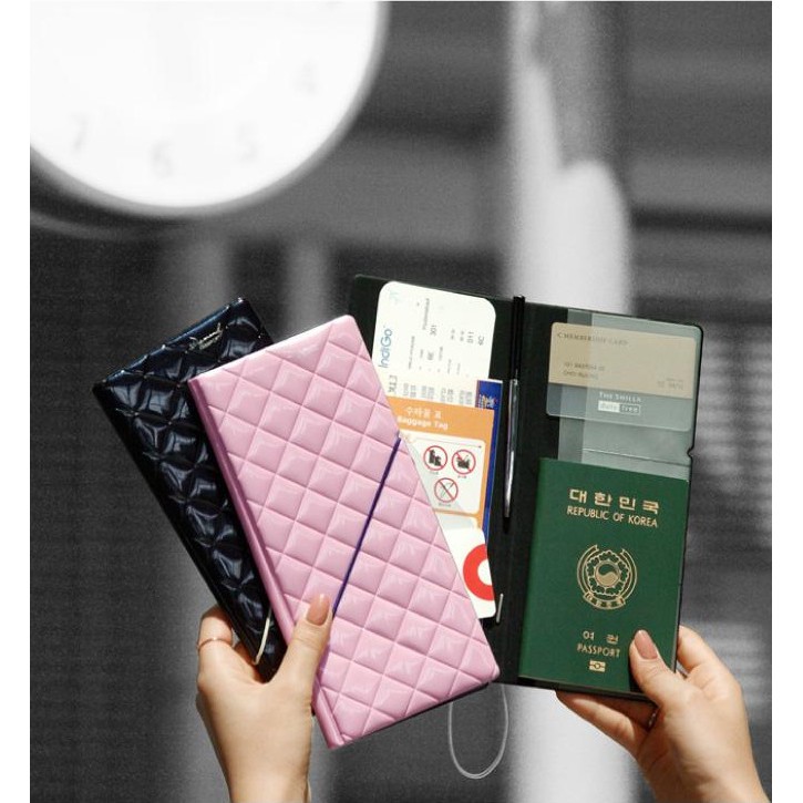 High Quality Diamond Passport Case &amp; Luggage Tag - ZPW019