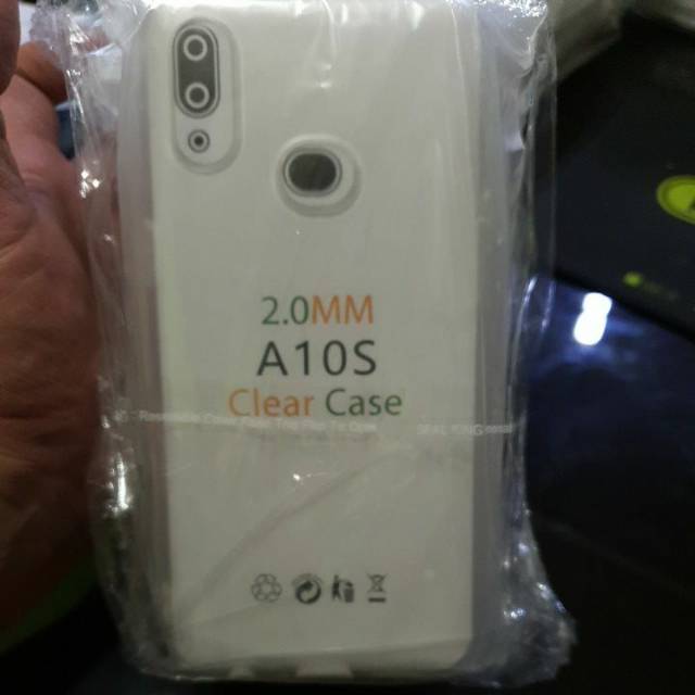 Silikon kondom case softcase clearcase bening samsung A10S bahan tebal 2mm original murah