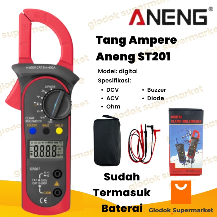 Tang Ampere Aneng ST201 Clamp Meter Digital ST-201