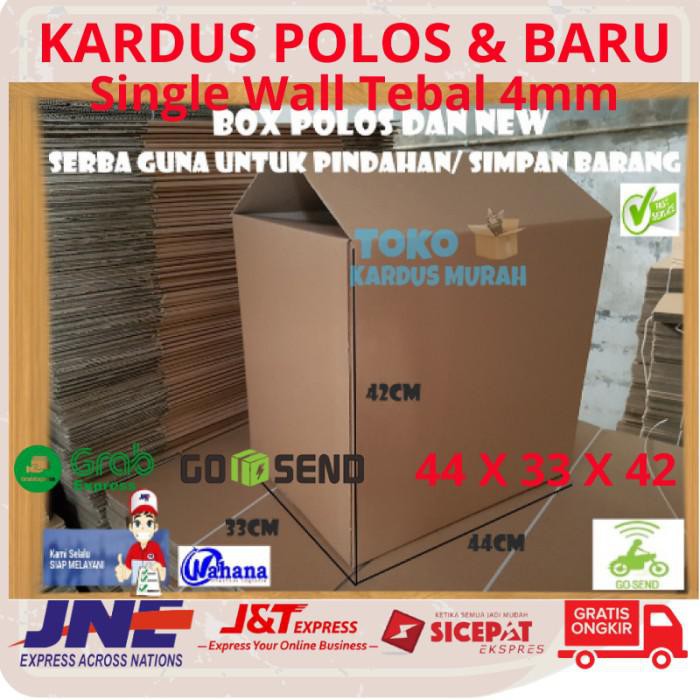 

PROMO - KARDUS PACKING KARDUS BARU KARDUS POLOS KARDUS BESAR ( 44 x 33 x 42 )