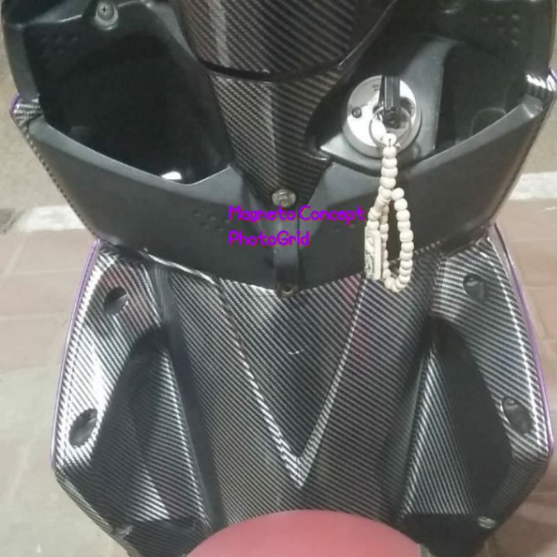 Stiker Skotlet Carbon Kevlar Merk MCFix L50cm x P100cm Gratis Packing Keplar Glossy Kilap Body Kasar Halus Spion Knalpot