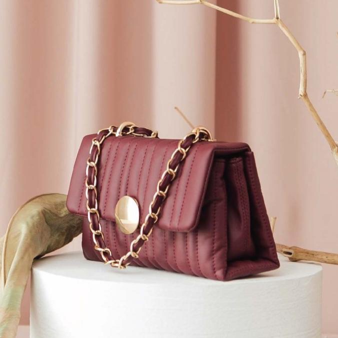 WANITA WILLOW MAROON SELEMPANG MERCHE TAS SDG65416A