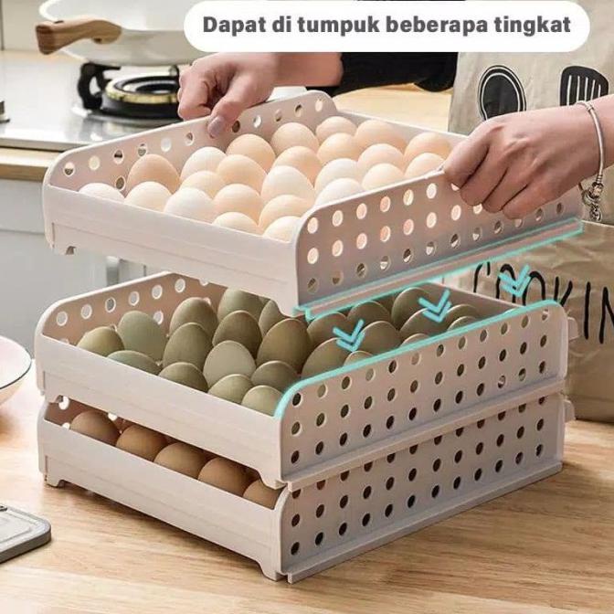 Rak Penyimpanan Telur 2 Susun