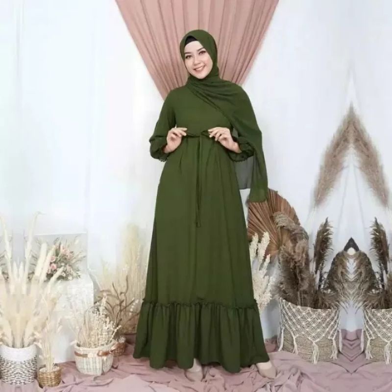 Selly Gamis Wanita Dress Maxy Fashion Muslim