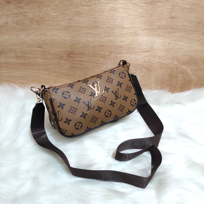 TOP HANDLE BAG LV POUCH SIGNATURE 2 TALI SLEMPANG WANITA