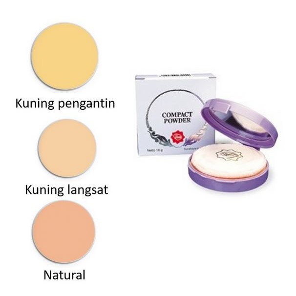 ^ KYRA ^ Viva Compact Powder  Orange Atau Lilac Bedak Padat