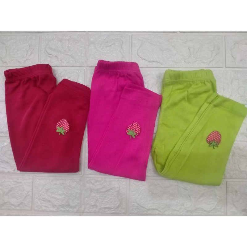 Legging Anak Strawberry Polos