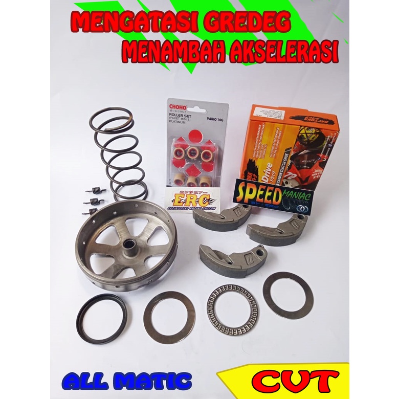 PAKET FULL UPGRADE CVT ERC ANTI GREDEG PCX LOKAL VARI 110 OLD 125 150 ADV ORIGINAL CUSTOM