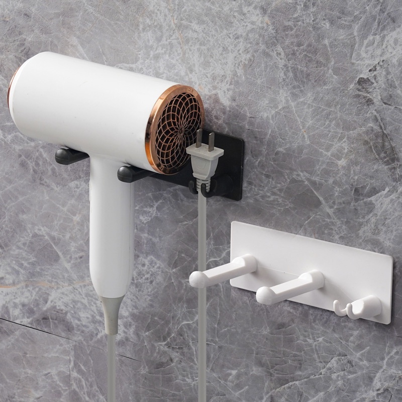 1 Pc Rak Holder Penyimpanan Hair Dryer Multifungsi Untuk Kamar Mandi