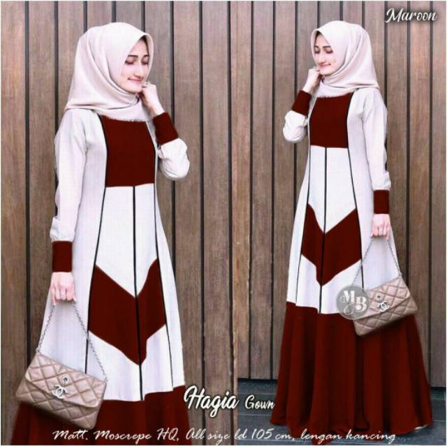 GAMIS SYAR'I GAMIS HAGIA GAMIS MURAH GAMIS MUSLIMAH