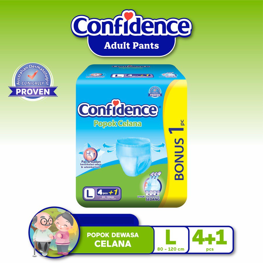 CONFIDENCE L4 + 1 Premium Pants Popok Celana Dewasa