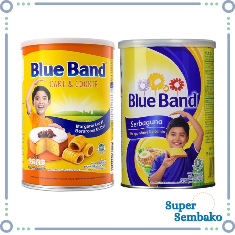 MENTEGA MARGARIN BLUEBAND KALENG SERBAGUNA CAKE &amp; COOKIE KUE 1kg / 1 kg MURAH MAKASSAR