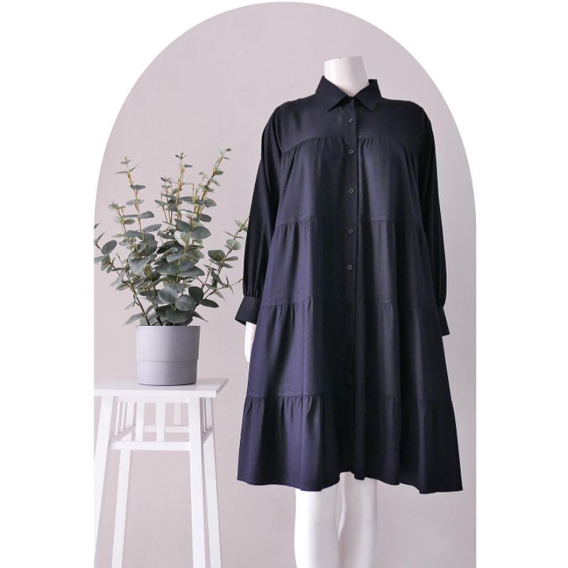 kemeja long Tunik polos Disiko exclusive