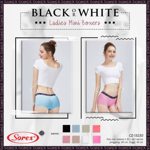 Celana Dalam CD  Mini Boxer Wanita Sorex 13230