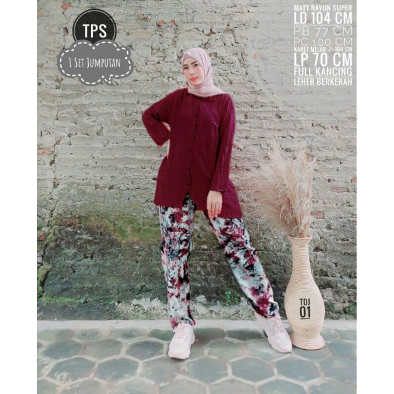 1 set jumputan (baju+celana)