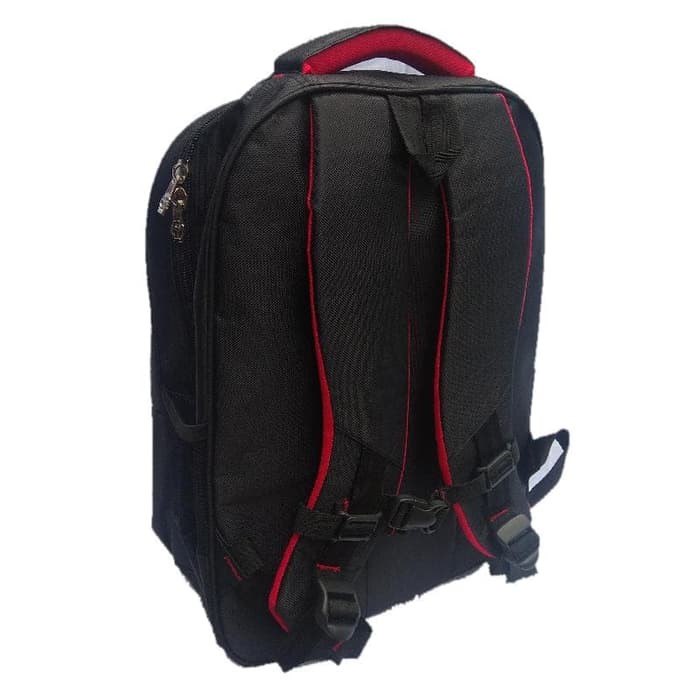 Tas Ransel Laptop Emboss Volcom Gratis Tas Slempang Embos Volcom - Hitam
