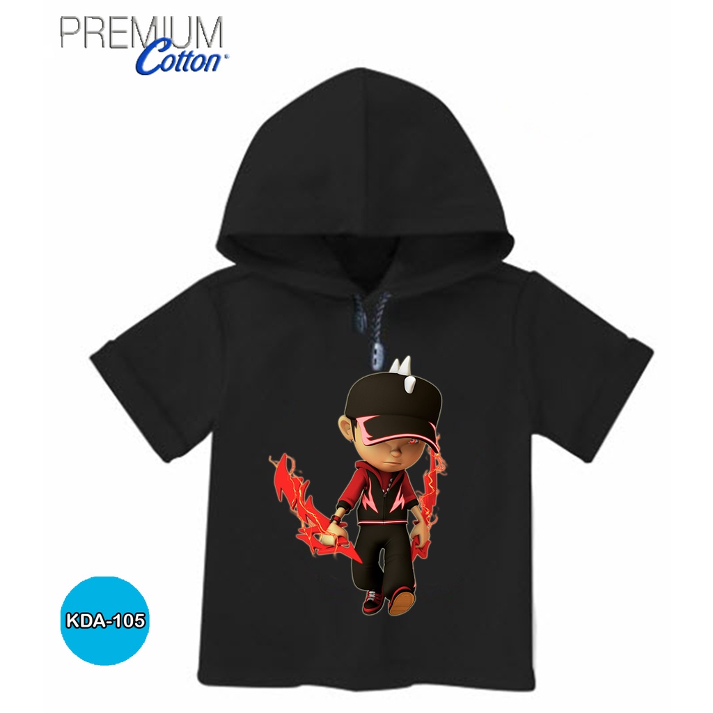 Baju Hoodie Boboiboy Petir Anak Baju Hoodie Katun Original #KDA-105
