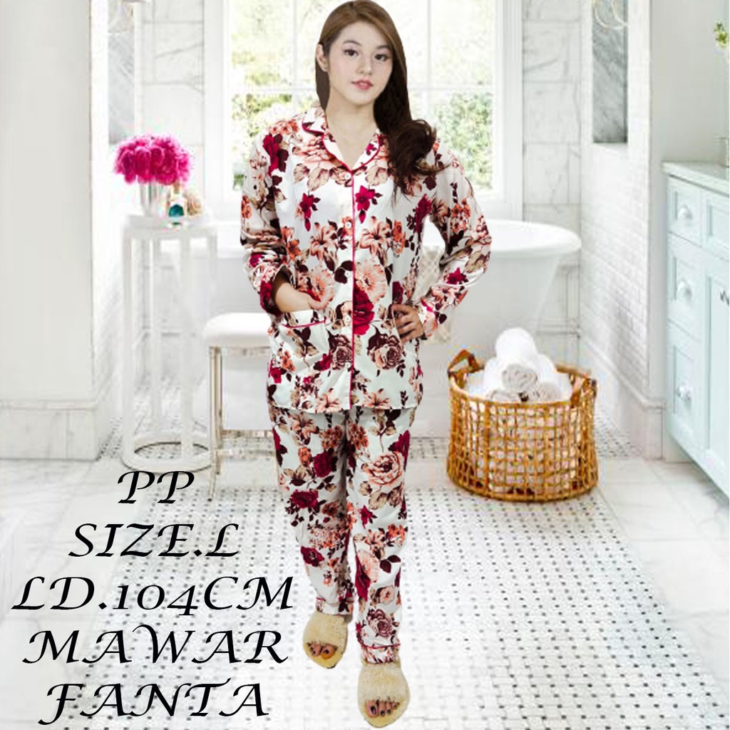 ISANNY PIYAMA SET PP SIZE L /EROPY POP CORN / BUNGA / SULTAN / READY