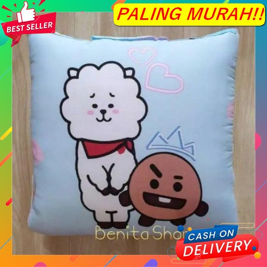 Bantal Selimut Karakter Polos Balmut Karakter 2022 Terbaru Keren Balmu Balmut Mini Bt21 Springtime -