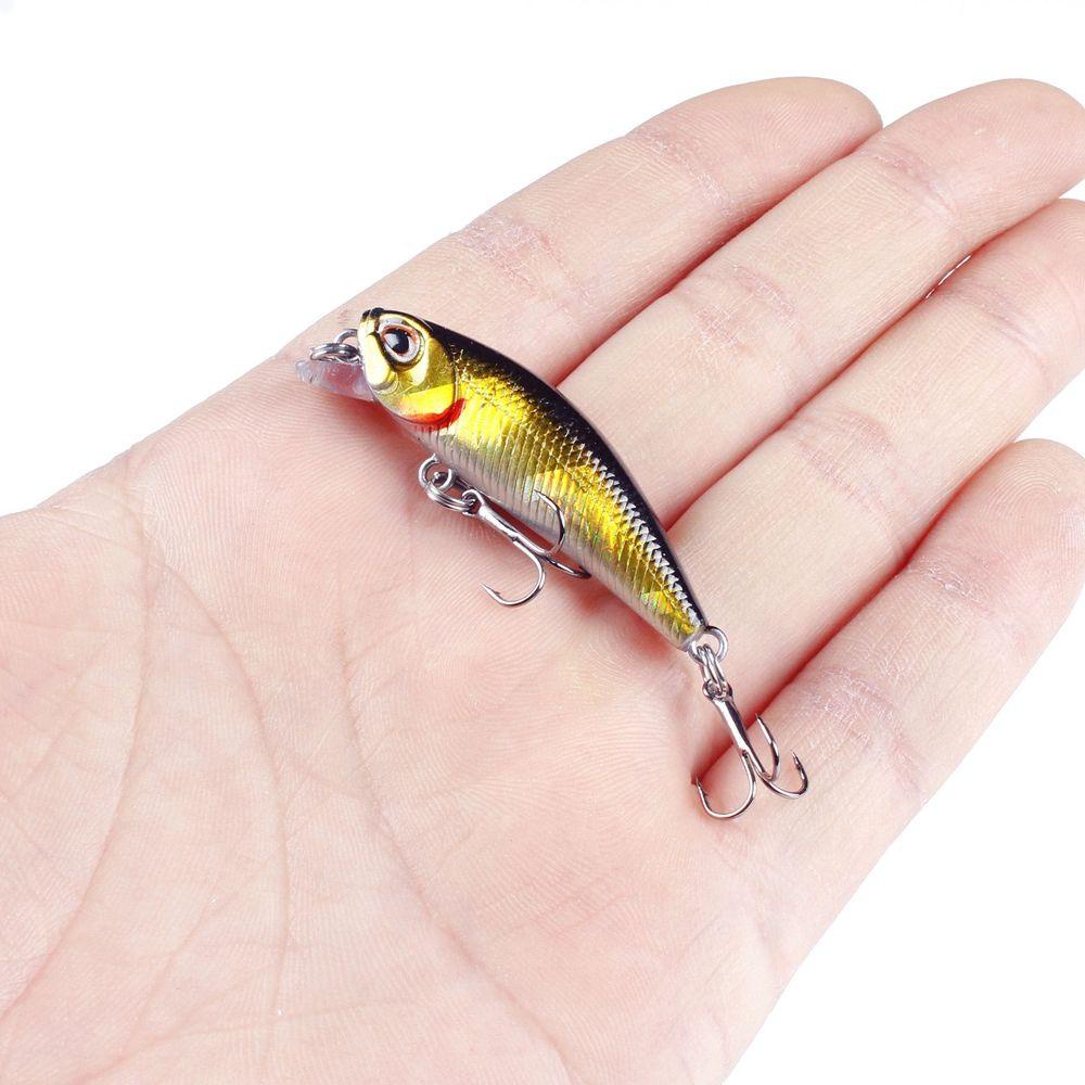 Umpan Ikan Kecil Tenggelam Atas 3.5G 4.5 cm Crankbaits Bergaris bass Minnow Lures