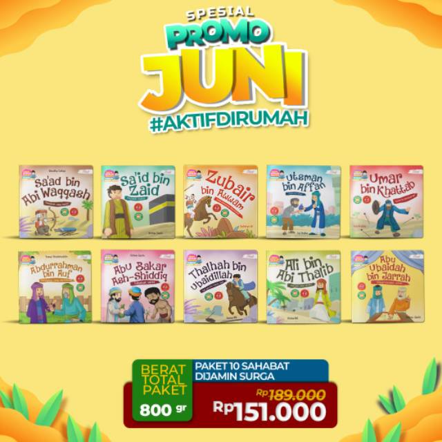 10 Sahabat dijamin Masuk Surga