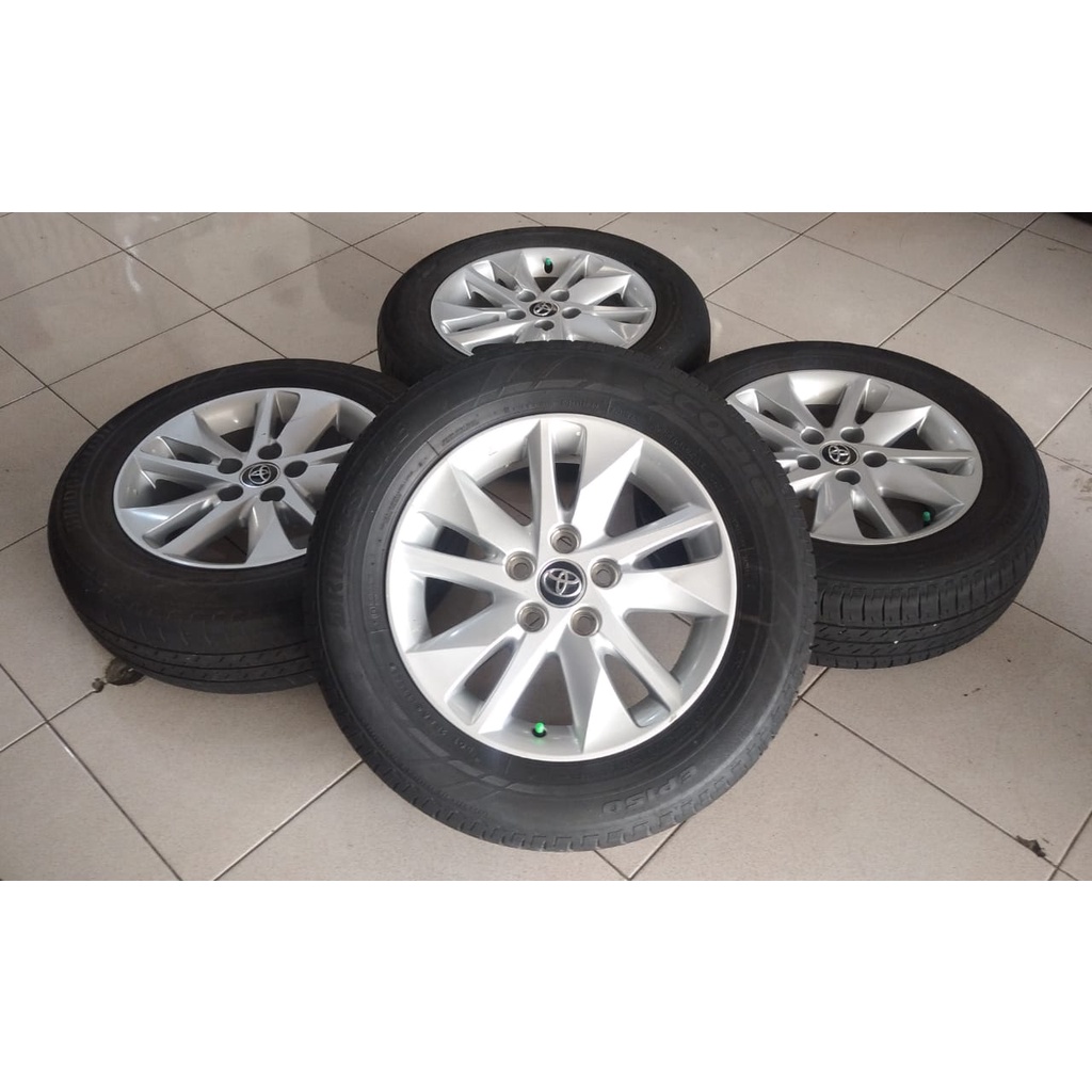 Velg Bekas Copotan Mobil STD INNOVA REBORN R16 Lubang 5X114,3 ET30 + BAN Dunlop 205 65 R16 Untuk Mob