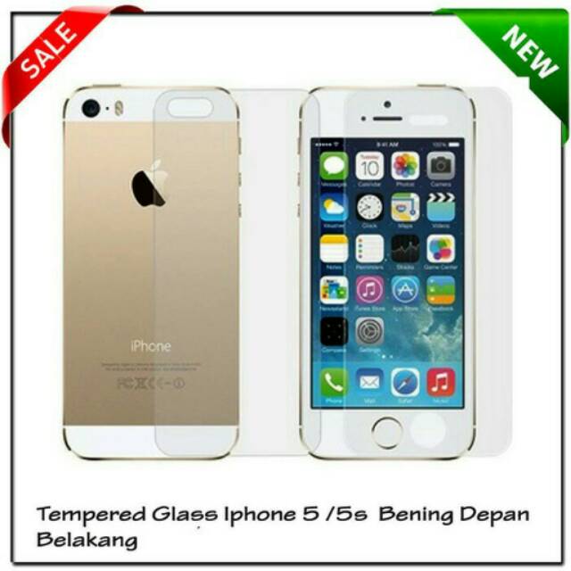 Anti Gores Kaca For Iphone 4 4s Depan Belakang 2in1 