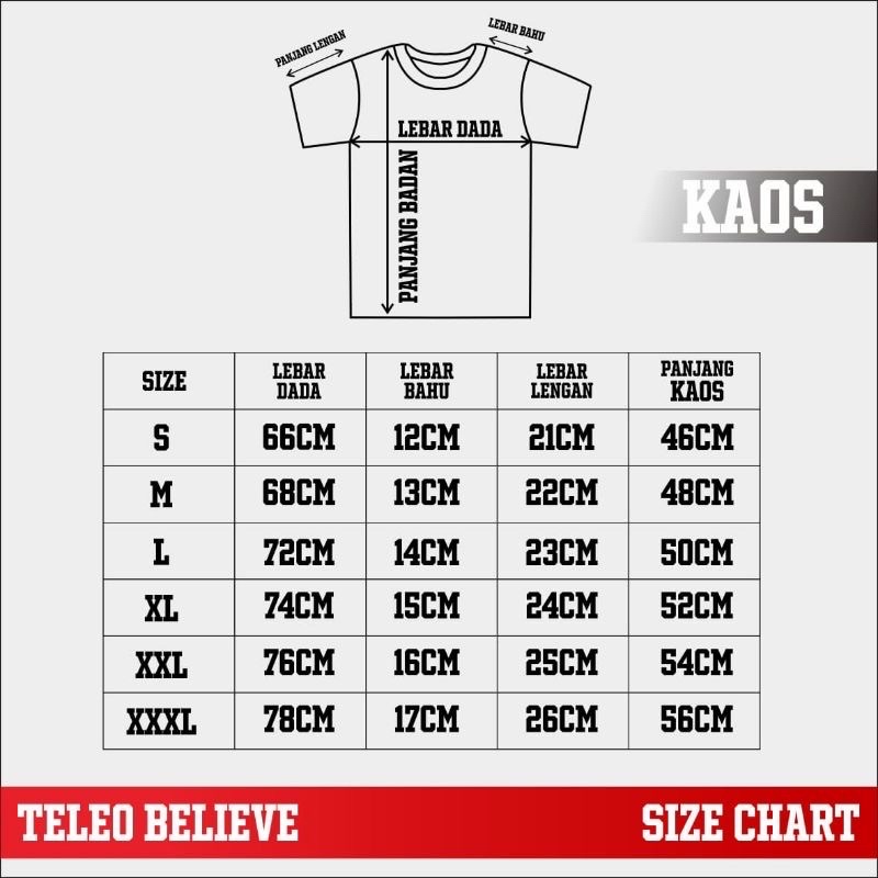 Baju Kaos Tshirt Distro Believe Motif TLBV 87