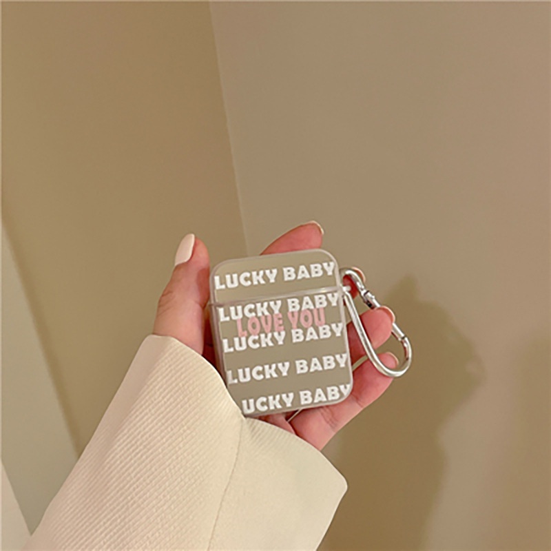 Case Pelindung Earphone Bluetooth Anti Jatuh Motif Print BABY LOVE YOU Untuk Airpods 1 2 3 Pro 3