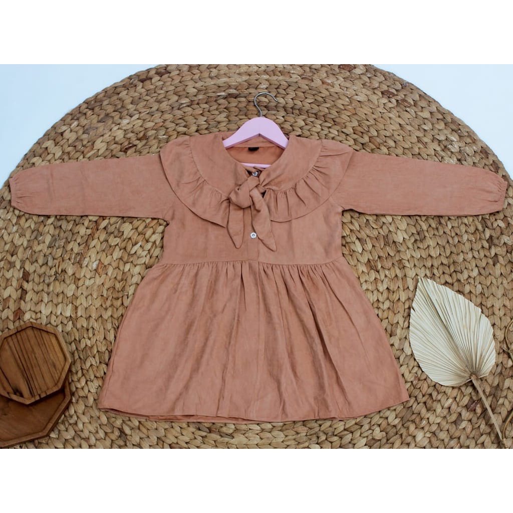 KALILA -  NANA Dress Kids Baju Anak Perempuan Umur 2 - 6 Tahun / Bahan Baby Courduroy