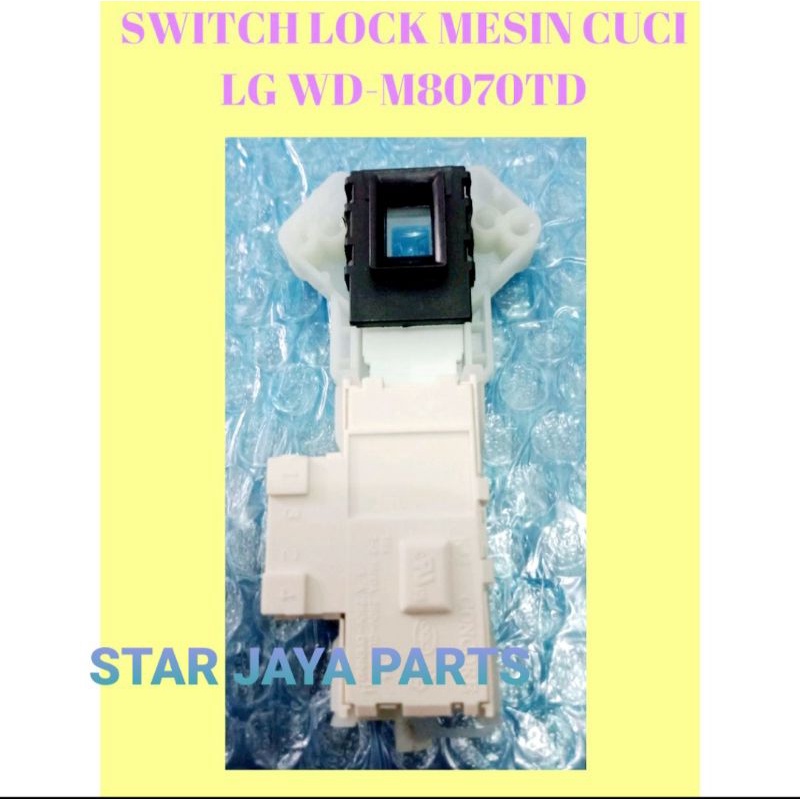 DOOR LOCK - SWITCH LOCK - KUNCI PINTU OTOMATIS  MESIN CUCI FRONT LOADING LG TIPE MODEL WD-M8070TD